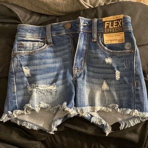 High Waisted Midi jeans shorts